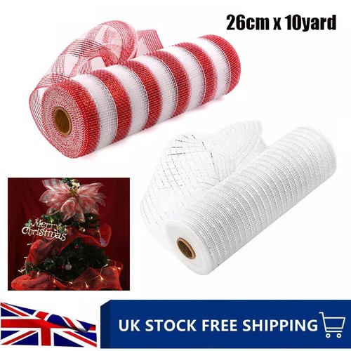 26cm 10yd christmas ribbon - x,
