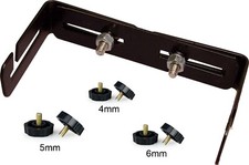 UNIVERSAL ADJUSTABLE RADIO BRACKET + 4mm  5mm 6mm THUMB SCREWS CB Ham mount rig