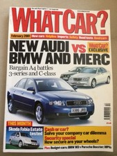 What Car? Magazine - February 2001 - Audi A4  Merc S320CDi  S-type 4.0