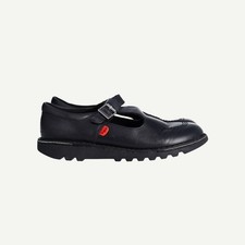 Kickers Womens Black Leather