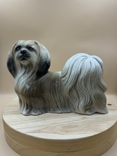 Beautiful LHASA APSO DOG England Coopercraft Vintage Figure Statue Ceramic