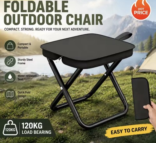 Portable folding stool - folding,