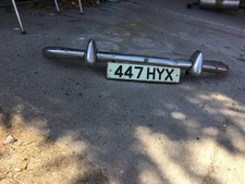 Austin A40 Farina Front Chrome Bumper With Overriders - Bent / Poor Condition