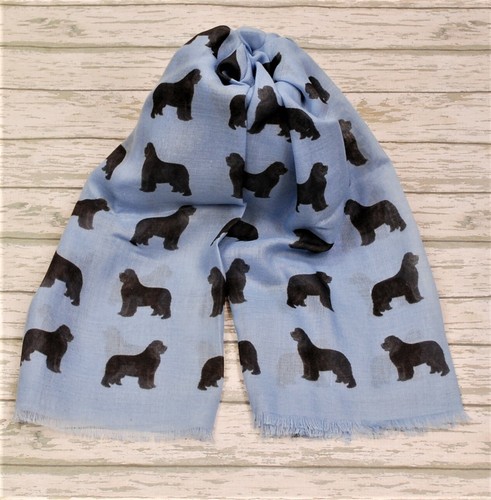 Newfoundland dog print scarf - newfoundland,