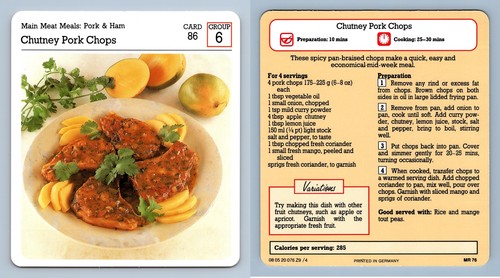 Chutney pork chops - #86,