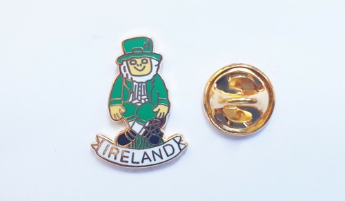 Leprechaun metal pin badge - leprechaun,