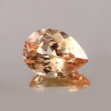 Natural Flawless Ceylon Padparadscha Sapphire 3.00 Ct Pear Cut Loose Gemstone