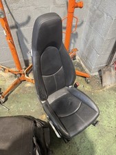 Porsche 997 / 987 Boxster Cayman Black Leather Seats Driver + Passenger