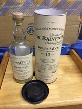 BALVENIE Dublewood 12y, Founders Reserve 10y, and 25th aniversary empty bottles