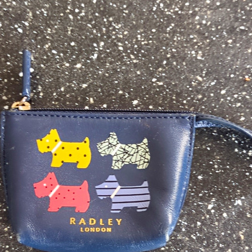 Radley london navy leather - navy, zip