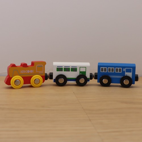Wooden train track passenger - track,