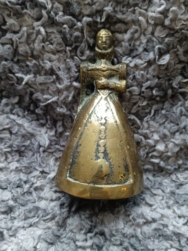 Vintage brass lady bell in - vintage,
