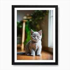 British Shorthair Kitten Art