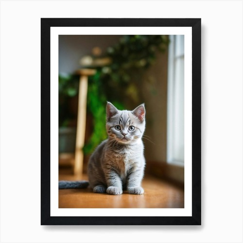 British shorthair kitten - british, art