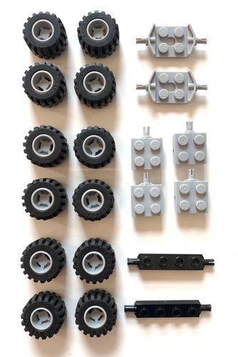 Lego wheels axles bundle - &, /