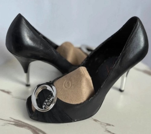 Miss sixty black leather peep - sixty,