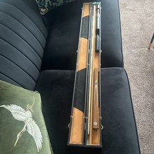 3/4 Hand Spliced WL Sports Ash Cue With Extension, Mini Butt And Hardcase.