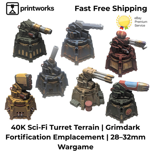 40k sci turret - terrain, |