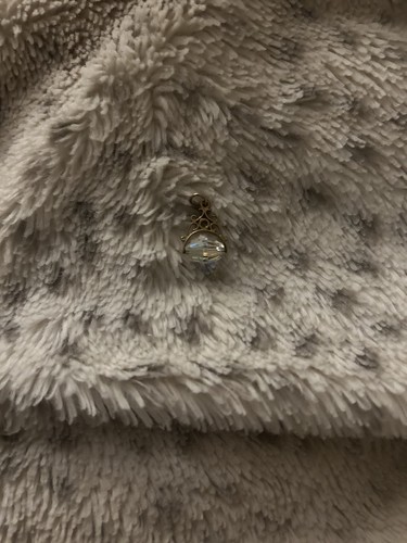 9ct gold vintage - gold, crystal