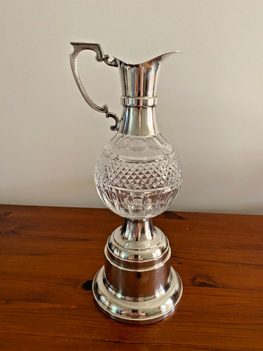 Claret jug with - with, crystal