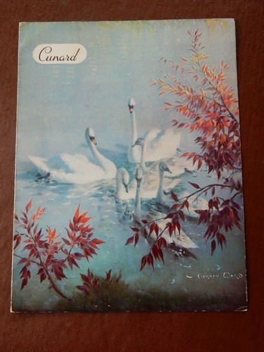 Cunard menu rms queen mary - ,