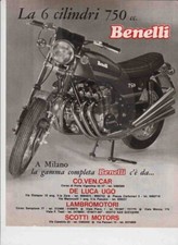 advertising Advertising MOTO BENELLI 750 /6 CIL.'75 MAXIMOTO MOTOITALIANE EPOCA
