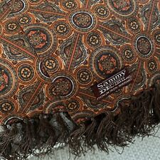 Sammy Dicel Scarf Vintage Red Checked With Fringing Excellent Condition