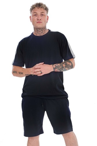 Mens short sleeve pyjama set - sleeve,