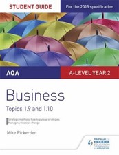 AQA a-Level Business Student Guide 4 : Topics 1. 9-1. 10 Mike Pic