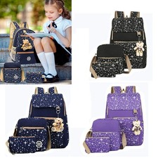 4Pcs Kids School Bag Large