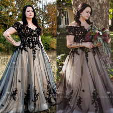 Gothic Wedding Dresses Black &