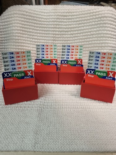 Bridge bidding box set 4 - box,