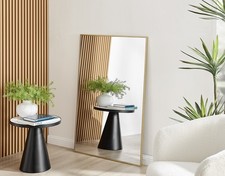 **Seconds** Emma Gold Framed Rectangle Minimalist Wall Mirror 120x80cm