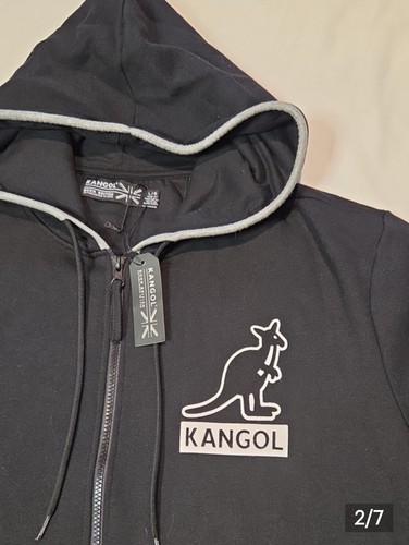 Nwt kangol black gray full - gray,