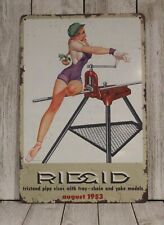 Ridgid Tools Tin Sign Sexy