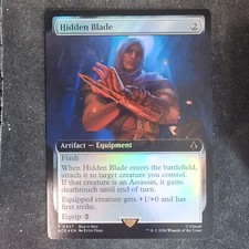 Hidden Blade - Foil Extended Buy-a-box promo - UB: Assassin's Creed (MTG)