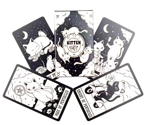 Kitten tarot cards - kitten,