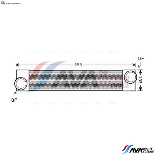 Intercooler bwa4346 for - bwa4346,