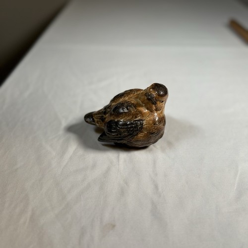 Signed studio pottery bird - signed,