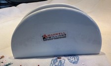 Maxwell & Williams White Ceramic Napkin Holder Made In England VGC