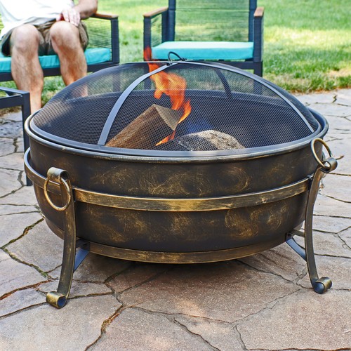 Large fire pit - fire, pit,