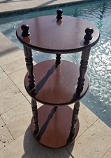 Vtg 3 Tier Wood Shelve/ Plant