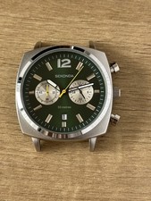 Sekonda Airborne 30029 40mm Chronograph Quartz Watch Green Dial - Spares/Repairs