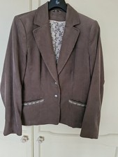 Ladies Smart Taupe Jacket by Klass Size 14 in very good condition