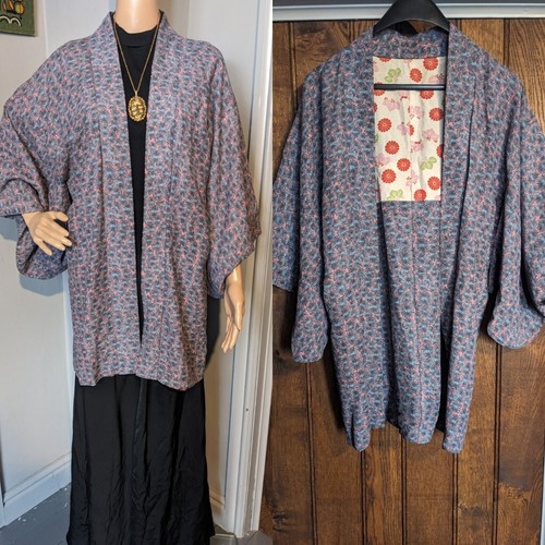 Vintage japanese floral kimono - floral,