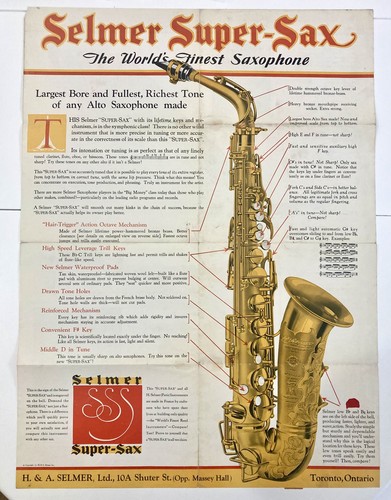 Vintage 1931 selmer - 1931, super-sax