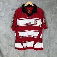 Kooga Wigan Warriors Rugby Shirt Mens Medium Read & White PHELPS #1