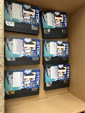 35 used blank VHS tapes