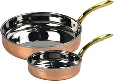 2 Piece Copper Frying Pan