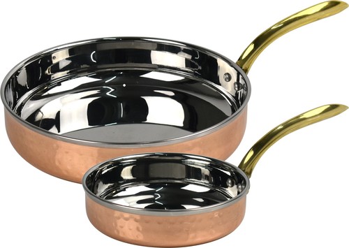 Piece copper frying pan - 2,